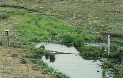 Early grazed portion of Antelope Creek, Antelope Basin Management Area, Montana. Photo by Mike Hudak.