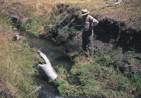 Harold Winegar at Gibson Creek, Ochoco National Forest, Oregon. Photo by Mike Hudak.