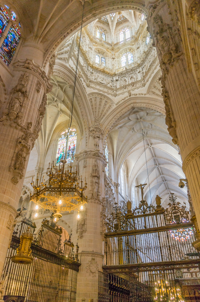 Westward view from main altar of Catedral de Santa María de Burgos, Burgos, Spain | Photo by Mike Hudak