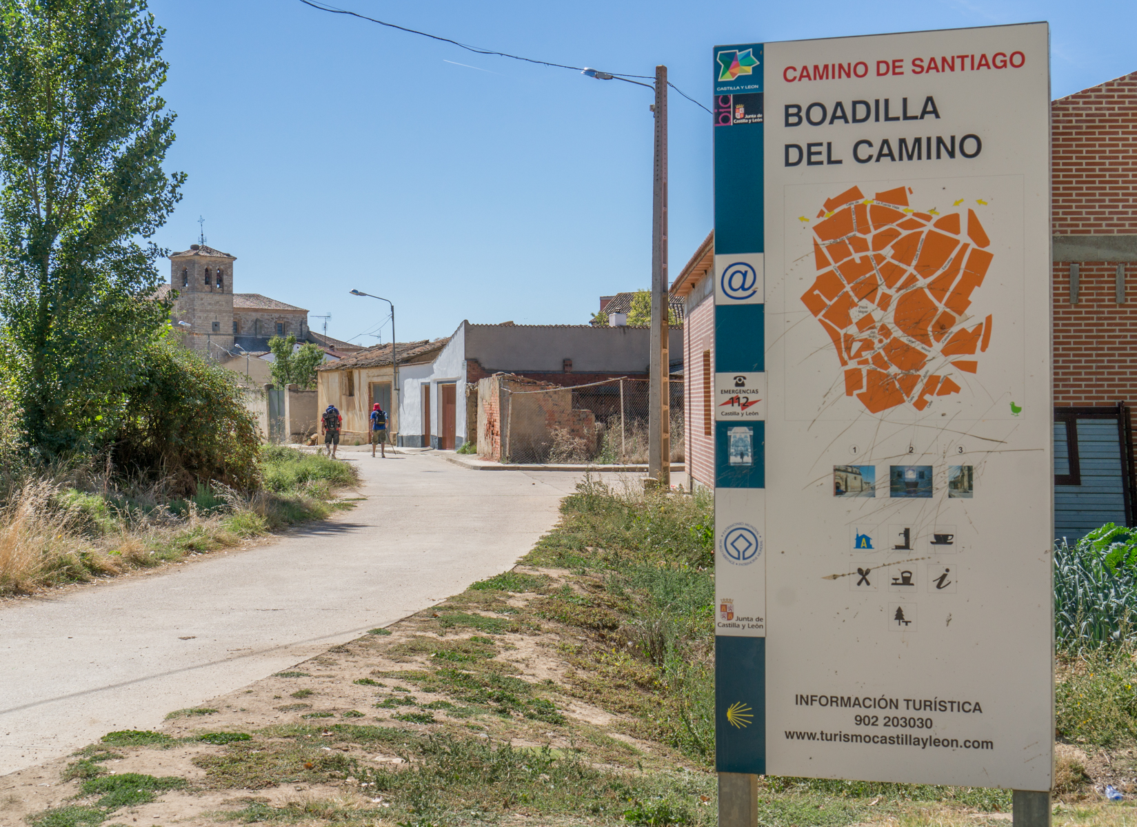 Entering Boadilla del Camino on the Camino Francés | Photo by Mike Hudak