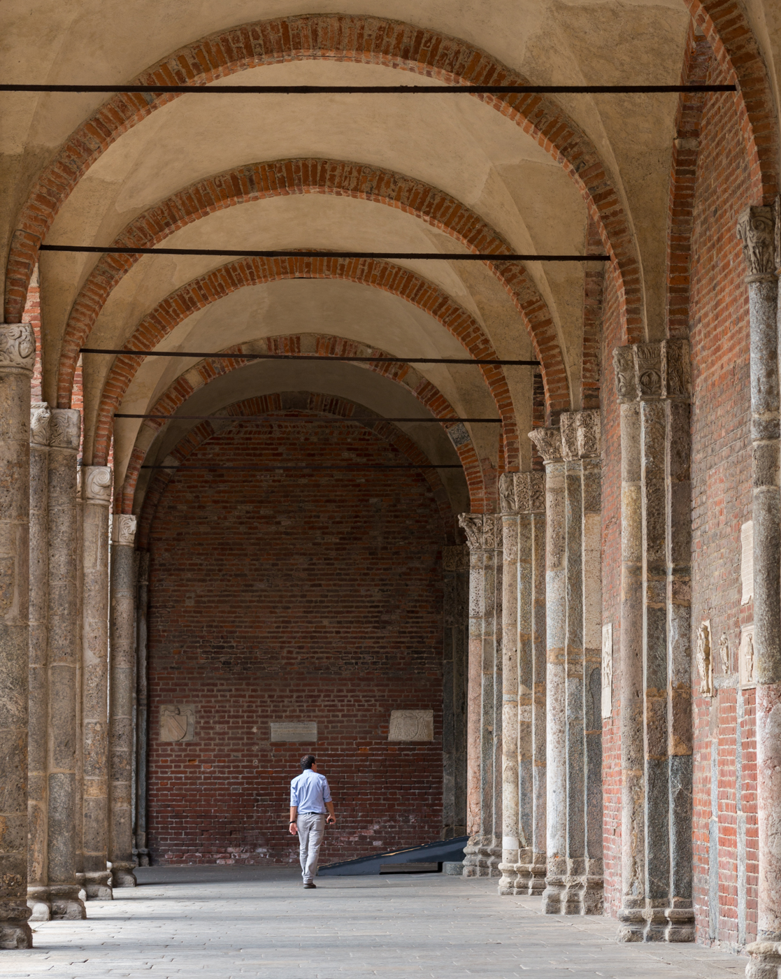Quadriportico of Basilica di Sant'Ambrogio in Milano | Photo by Mike Hudak